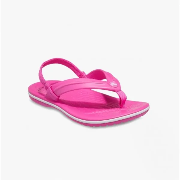205777-6QQ CROCBAND STRAP FLIP Kids Sandals Electric Pink