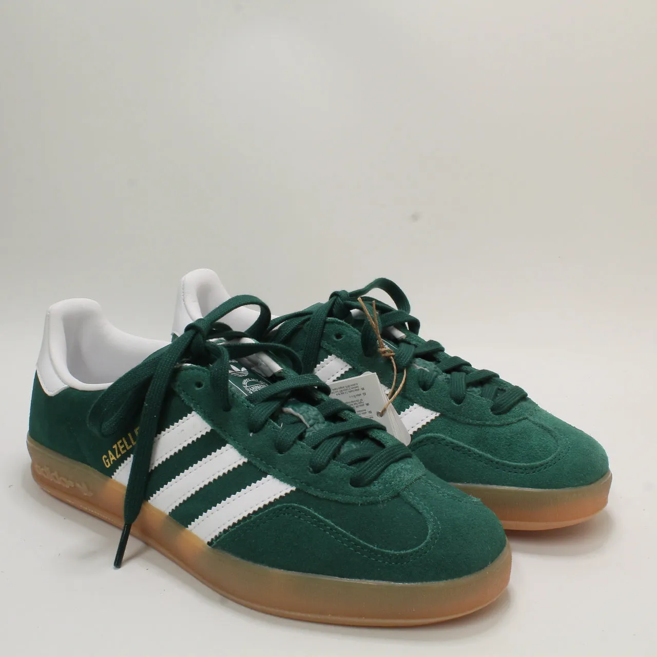 adidas Gazelle Indoor Collegiate Green Green White Gum Uk Size 6