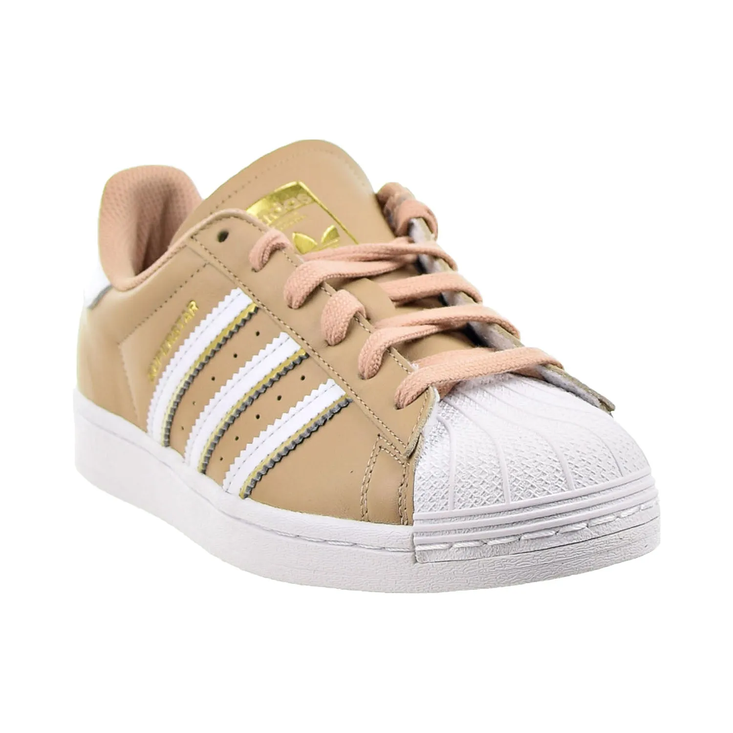 Adidas Superstar Women's Shoes Cloud White-Pale Nude-Gold Metallic
