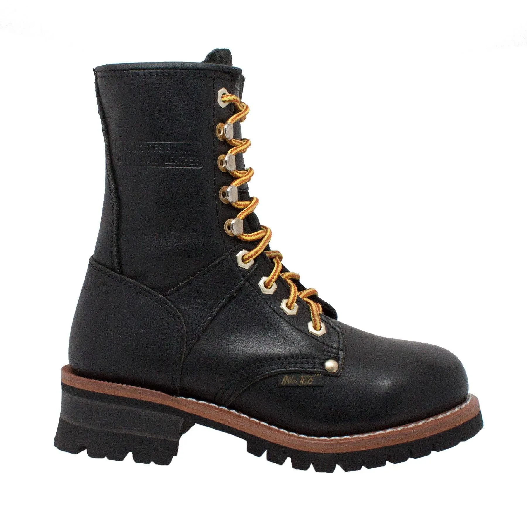 AdTec Women's 9" Logger Full-Grain Oiled Leather Soft Toe Goodyear Welt