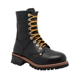 AdTec Women's 9" Logger Full-Grain Oiled Leather Soft Toe Goodyear Welt