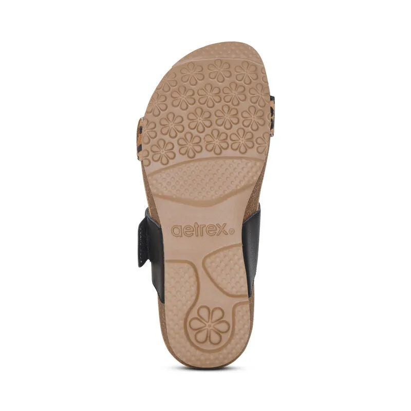 Aetrex Women's Daisy Sandal - Leopard SC544