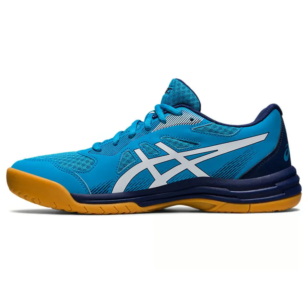 ASICS Men's Upcourt 5 Badminton Shoe (Island Blue/White)