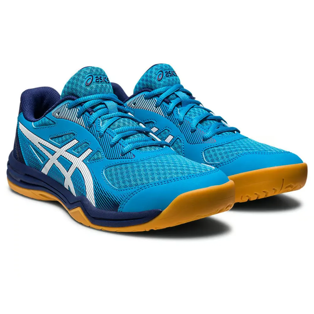 ASICS Men's Upcourt 5 Badminton Shoe (Island Blue/White)