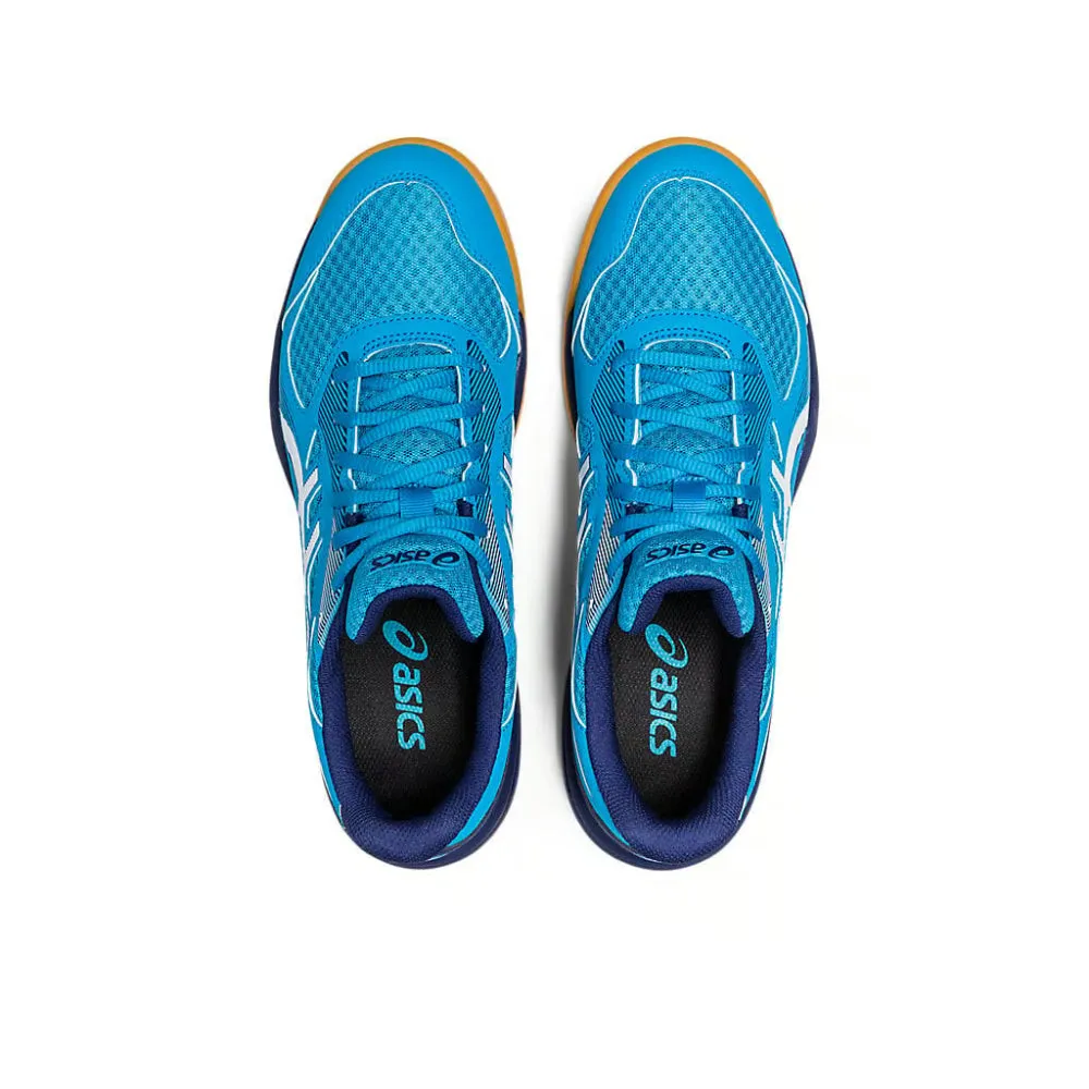 ASICS Men's Upcourt 5 Badminton Shoe (Island Blue/White)