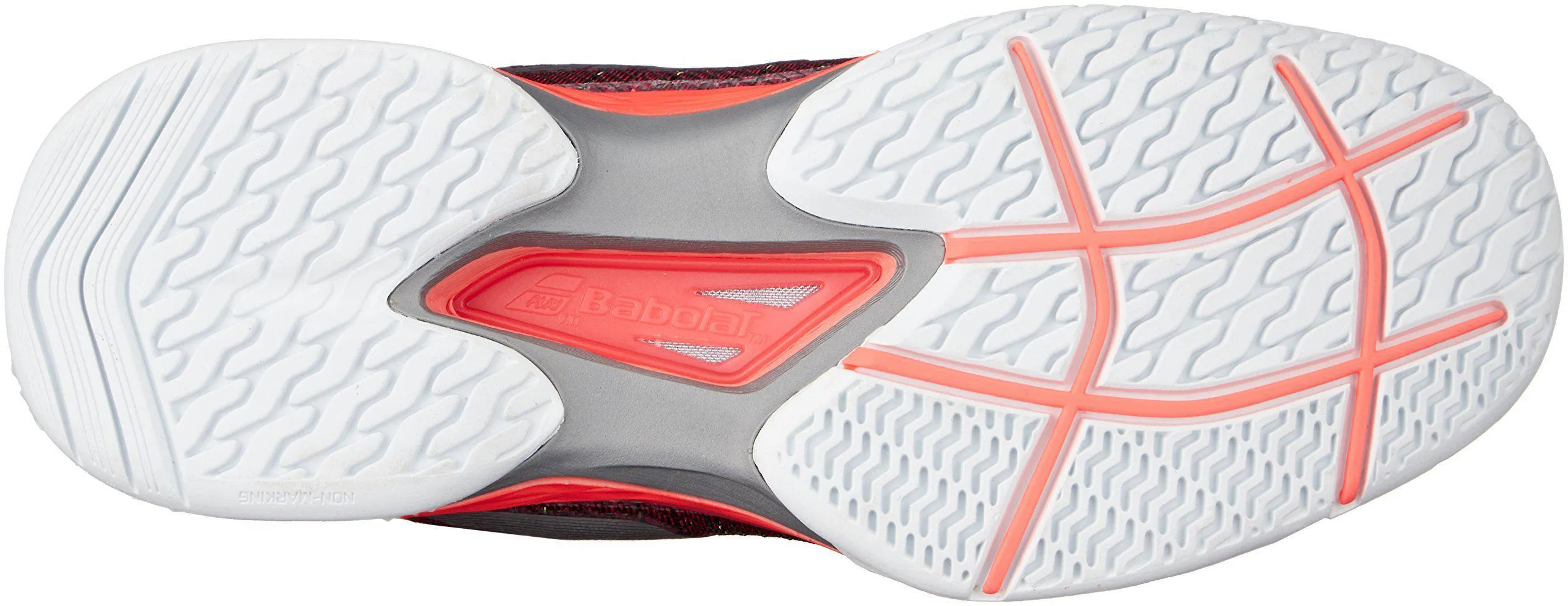 Babolat Women's Jet Mach II All Court Tennis Shoes, Fluo Pink/Silver/Fandango Pink (6 B(M) US)