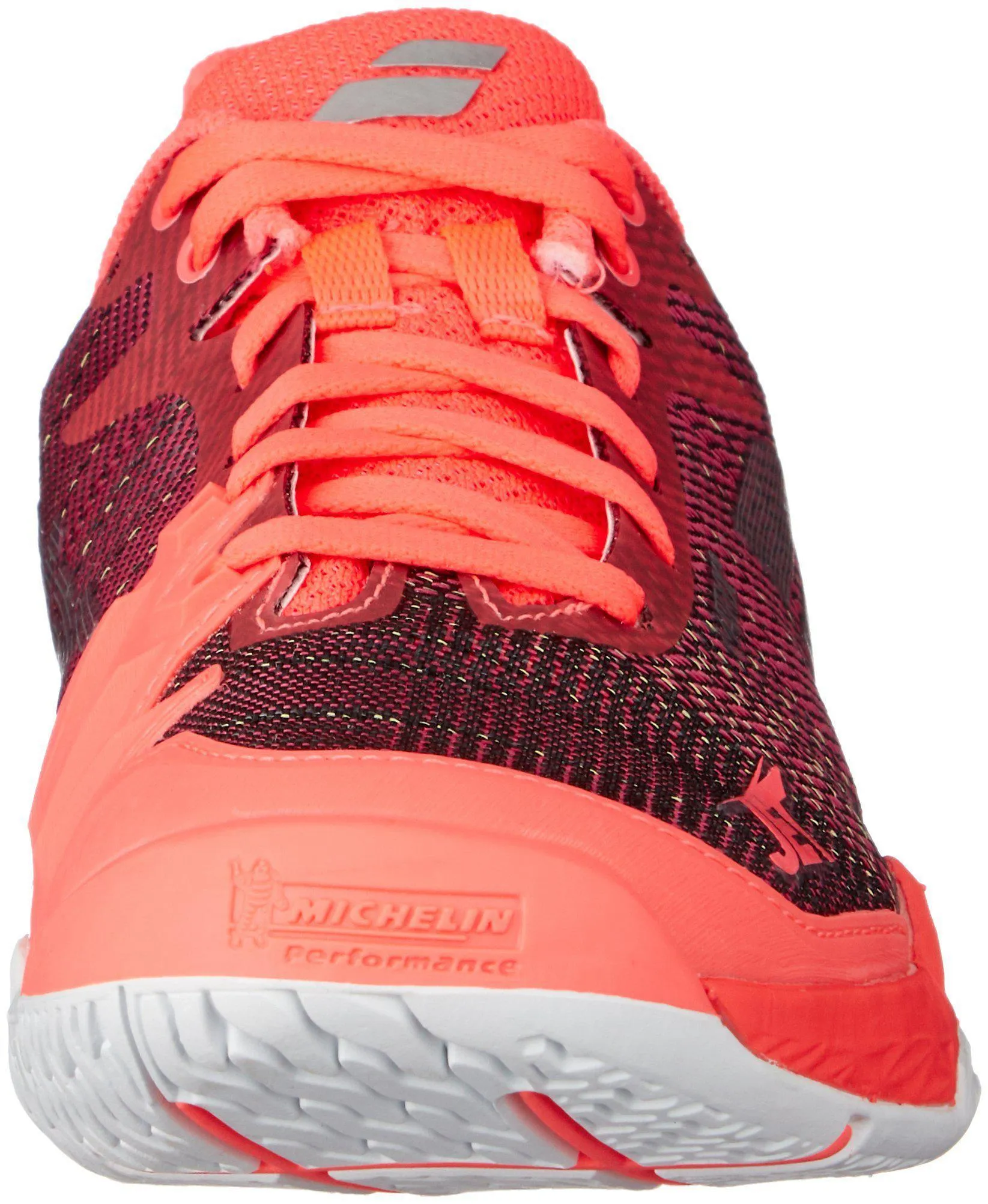Babolat Women's Jet Mach II All Court Tennis Shoes, Fluo Pink/Silver/Fandango Pink (6 B(M) US)