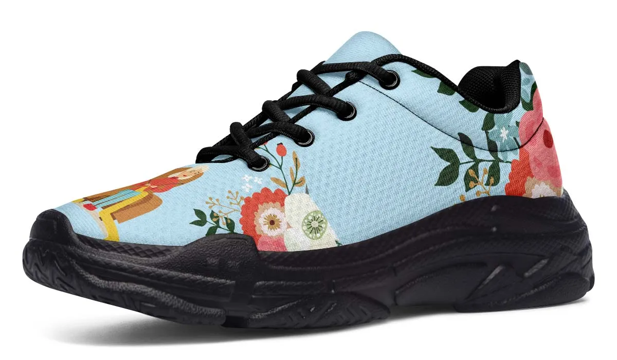 Botanical Knitting Chunky Sneakers