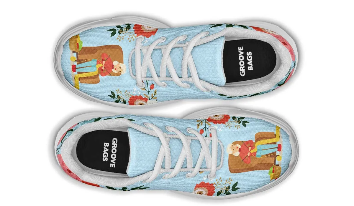 Botanical Knitting Chunky Sneakers
