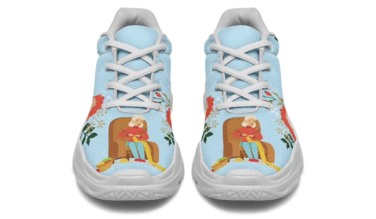 Botanical Knitting Chunky Sneakers