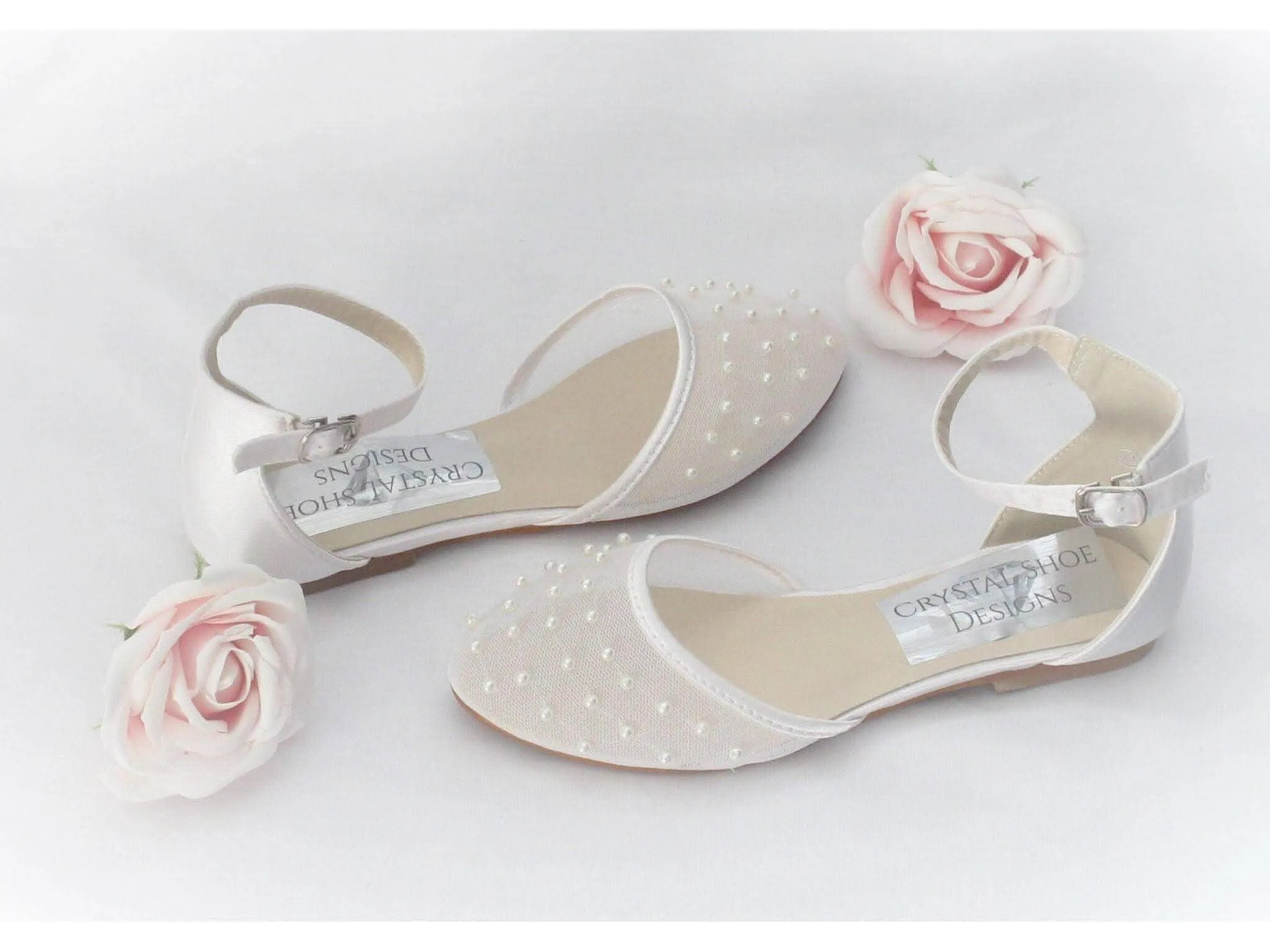Bridesmaid, Flower Girl, Communion White Ivory Shoes, Girls Party Shoes.