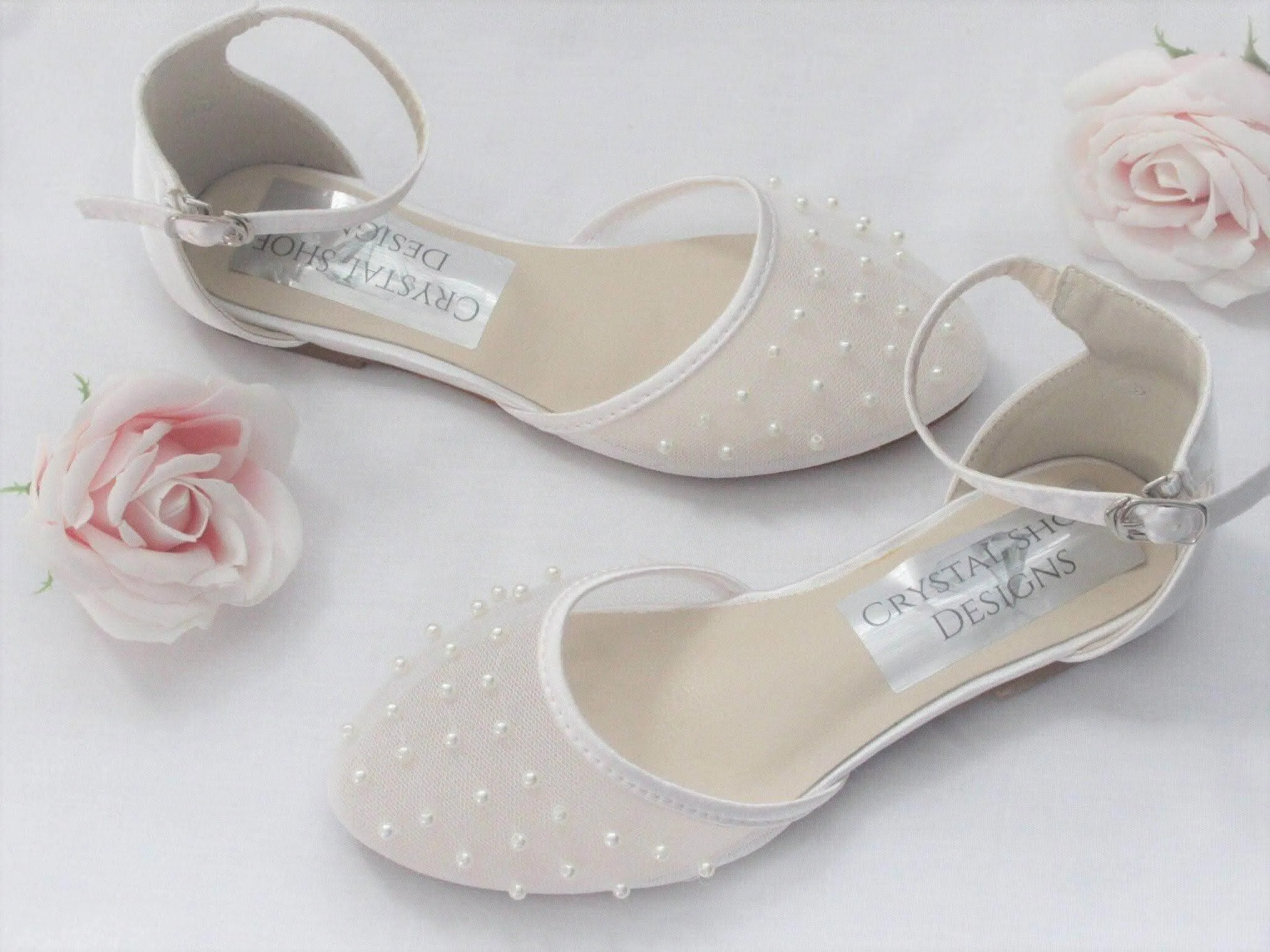 Bridesmaid, Flower Girl, Communion White Ivory Shoes, Girls Party Shoes.