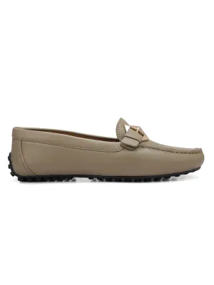 Brown Buckled Moccasins