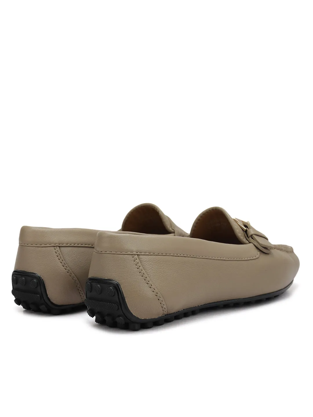 Brown Buckled Moccasins