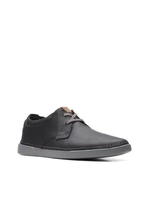 Clarks Men's Gereld Low Lace-Up Sneakers  Color Black Leather Size 8