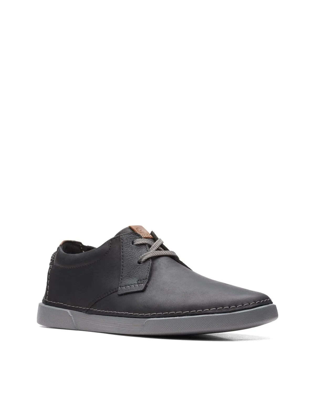 Clarks Men's Gereld Low Lace-Up Sneakers  Color Black Leather Size 8