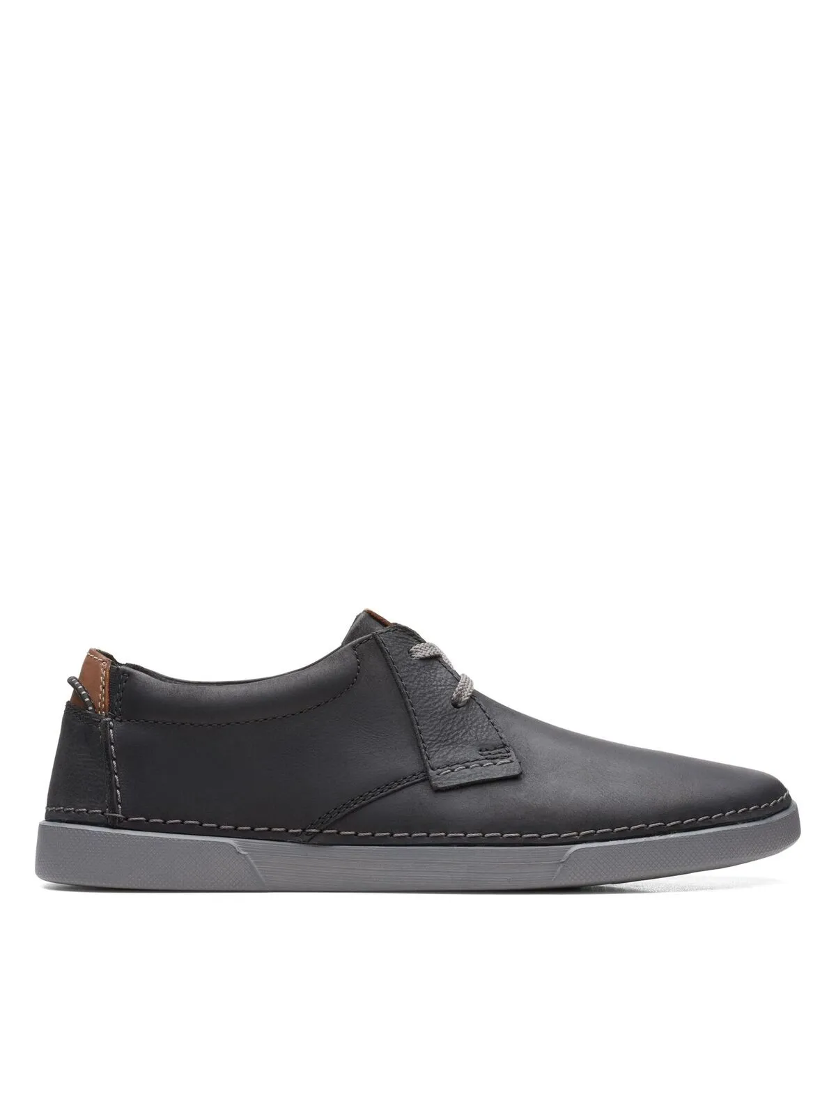 Clarks Men's Gereld Low Lace-Up Sneakers  Color Black Leather Size 8