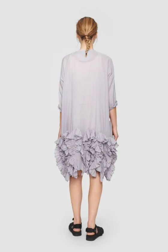 Cloud Blue Ruffle Duster Dress