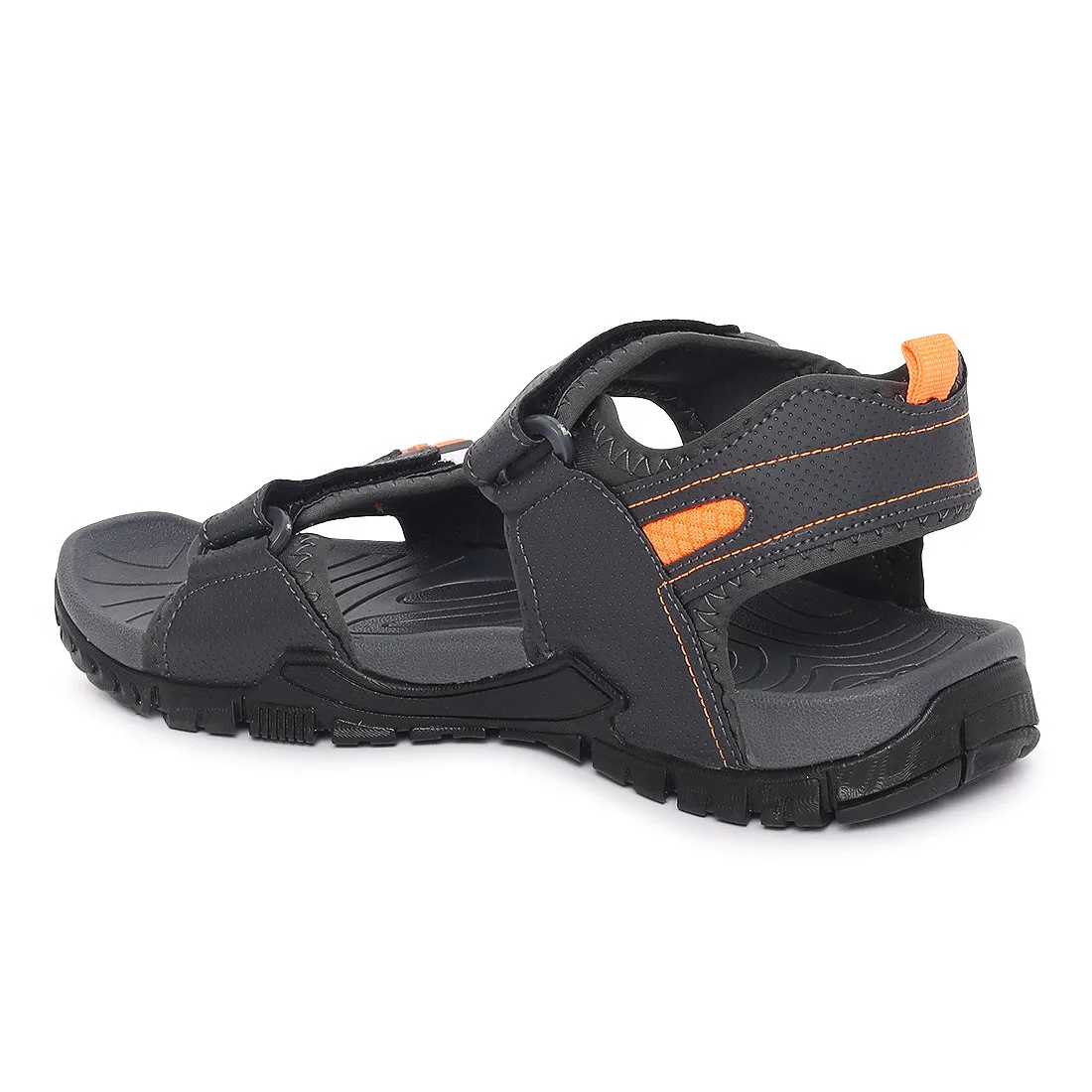 Eeken ESDGO4503 Green And Orange Stylish Lightweight Dailywear Sports Sandals For Men