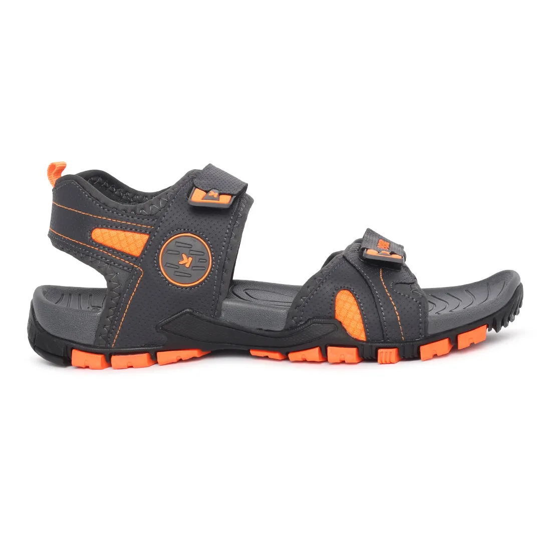 Eeken ESDGO4503 Green And Orange Stylish Lightweight Dailywear Sports Sandals For Men