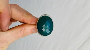 Green Onyx Ring. Size 7.5