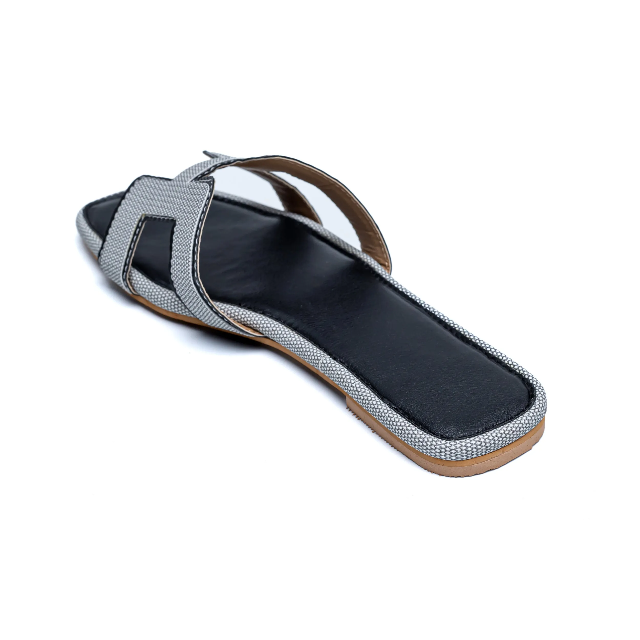 H Style Flats - Black/Grey