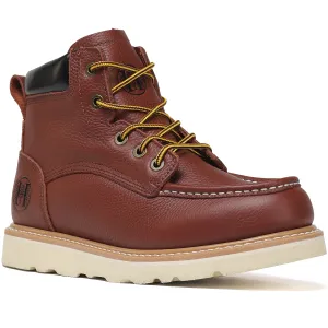 HVB 303 Men's 6" Soft Toe Non-Slip Water Resistant for Construction with Durable Rubber EVA Outsole Work Boots