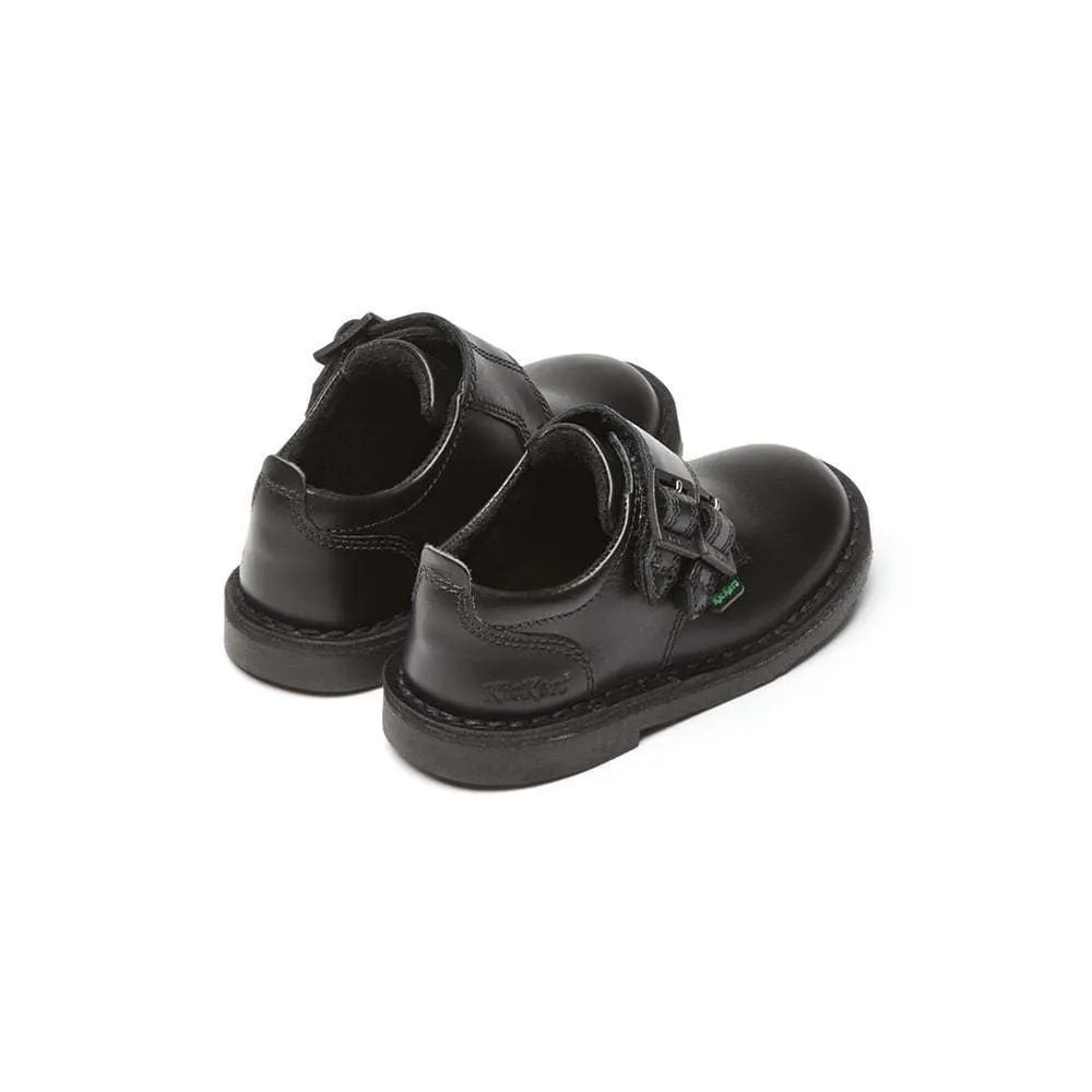 Kickers Adlar Monk D strap Infant Black touch fastening shoe 114169 RRP £50