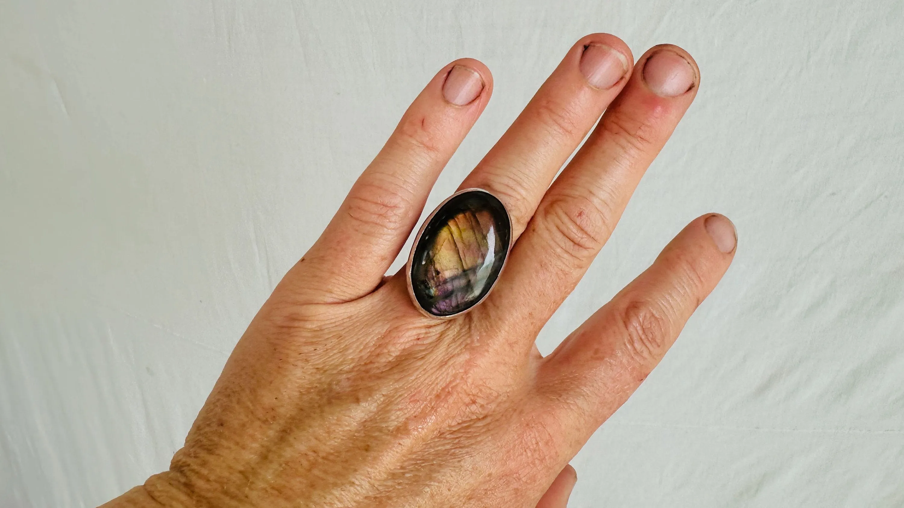 Labradorite Ring. Size 6.25. 0663