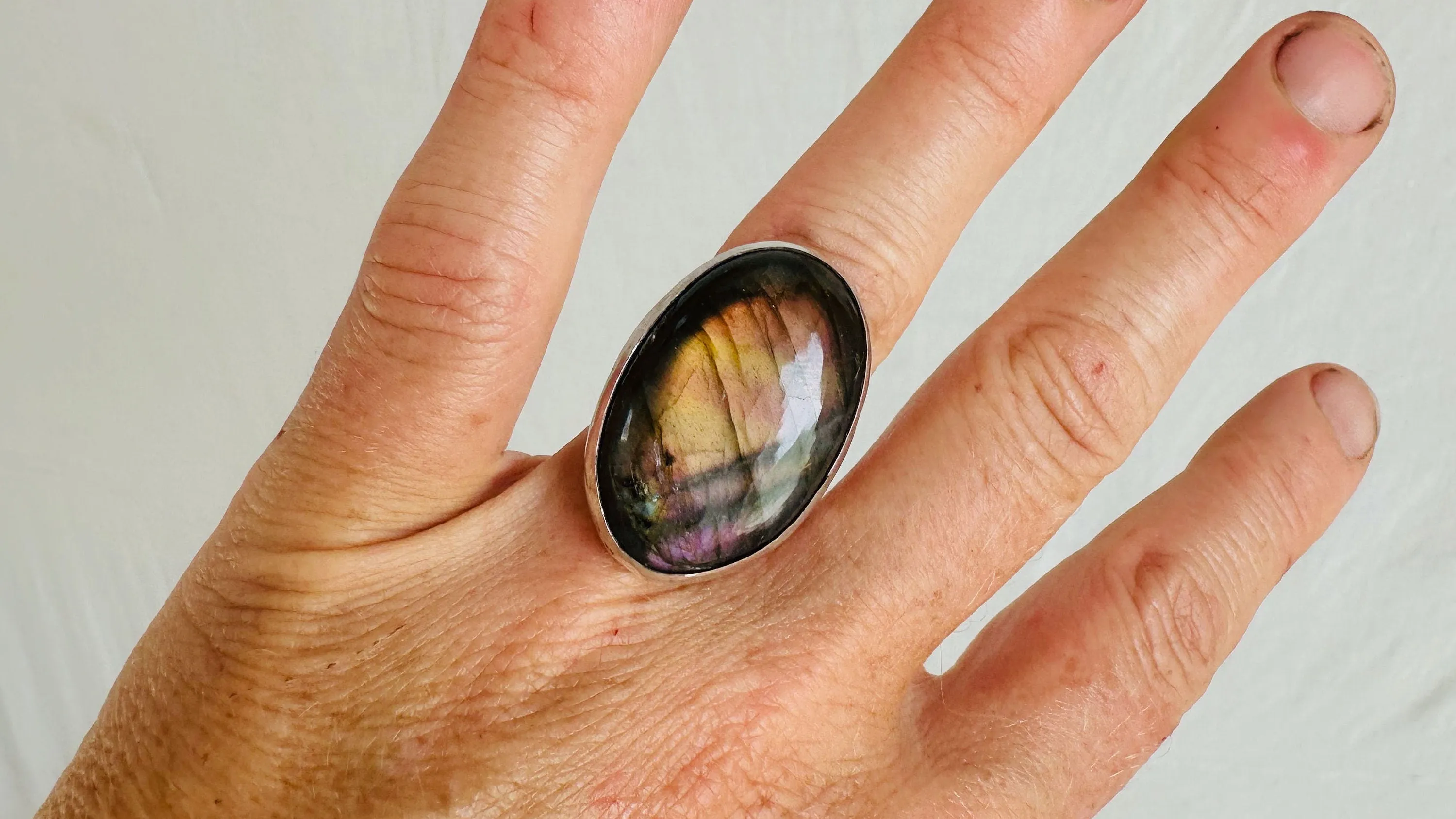 Labradorite Ring. Size 6.25. 0663