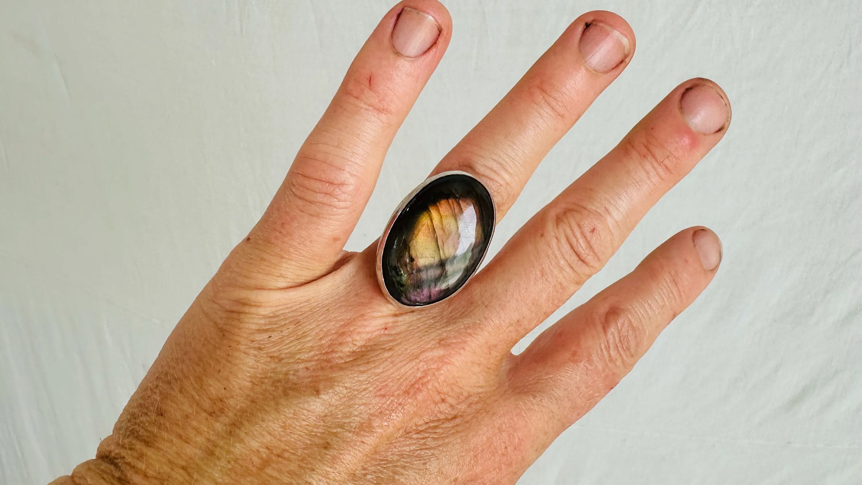 Labradorite Ring. Size 6.25. 0663