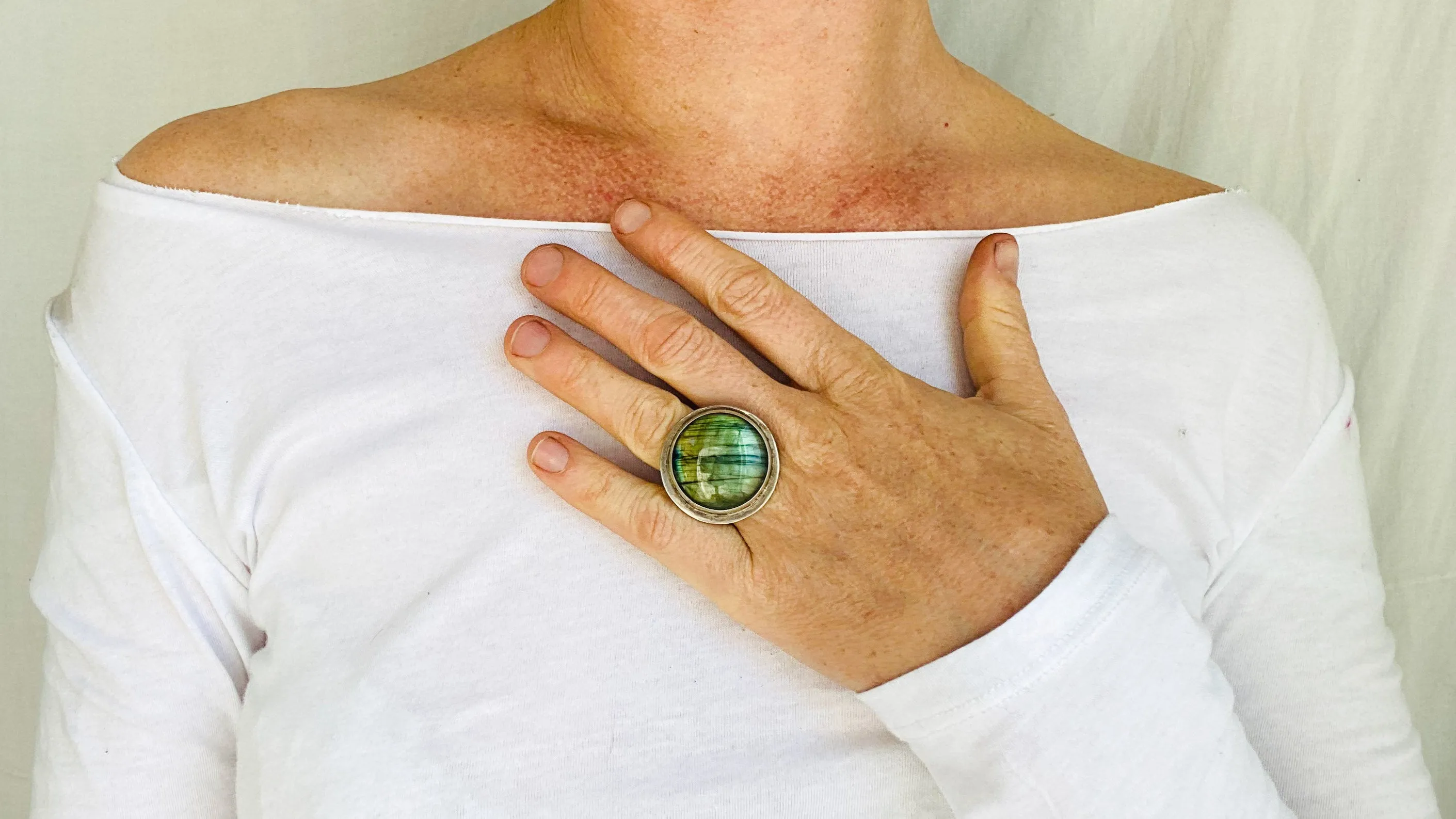 Labradorite Ring. Size 6