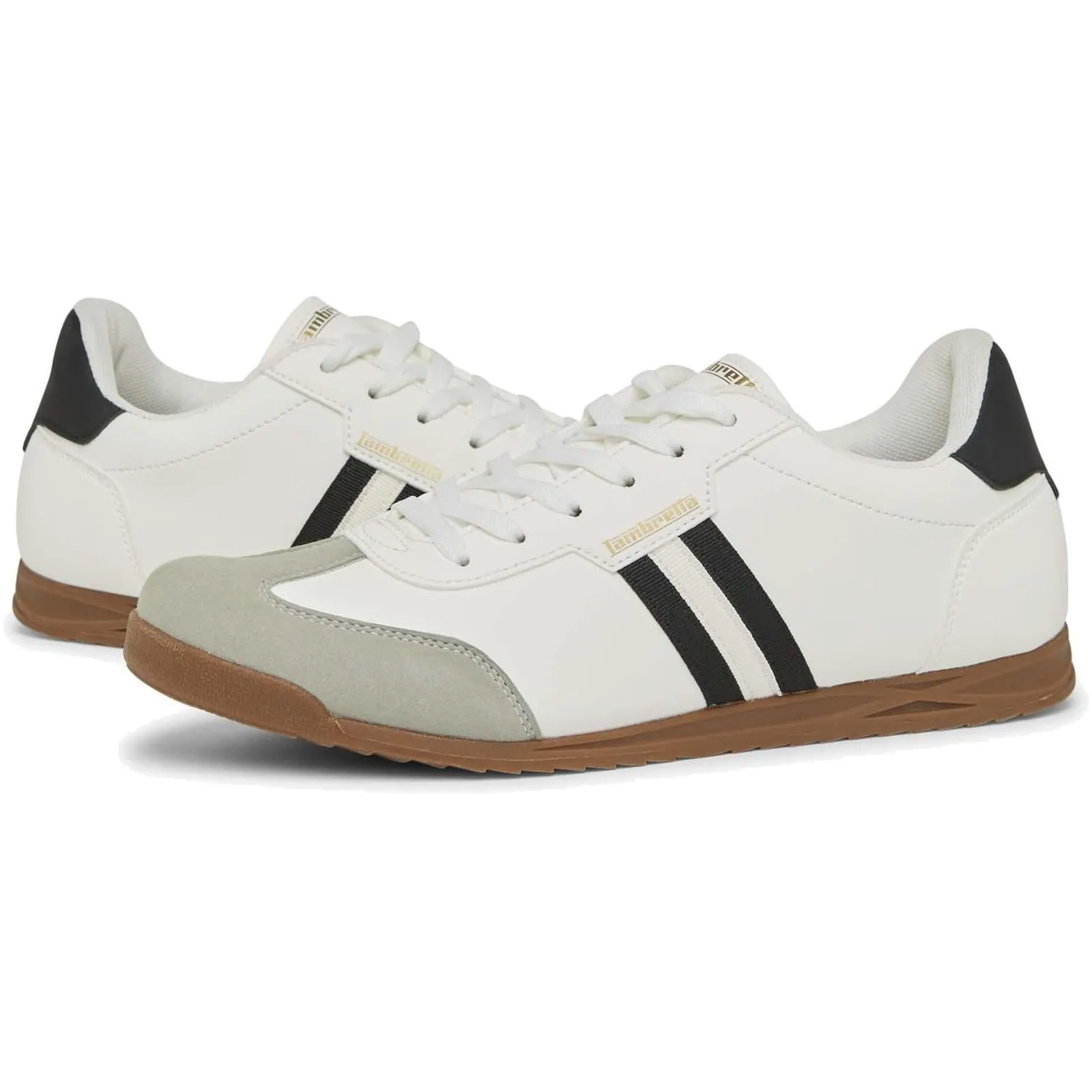 Lambretta Mens Tackle Retro Trainers Shoes
