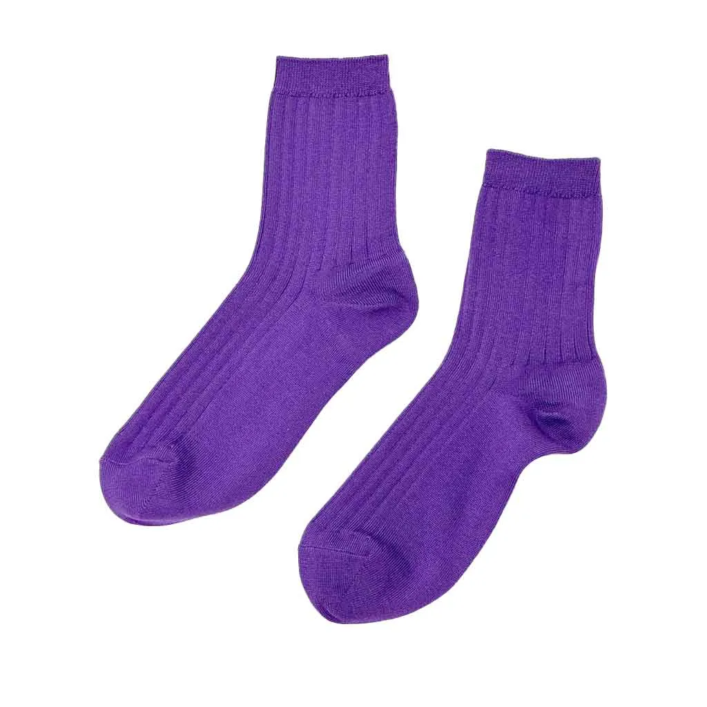 LBS Her Socks Eggplant