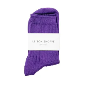 LBS Her Socks Eggplant