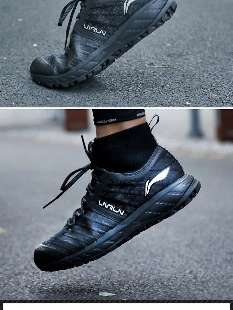 Li-Ning Men LN CLOUD SHIELD 2017 Running Shoes Mono Yarn WATER SHELL Cushion Sneakers LiNing Sports Shoes