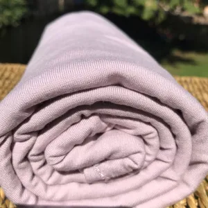 Lilac Bamboo Cotton Stretch French Terry, by the Yard or Wholesale