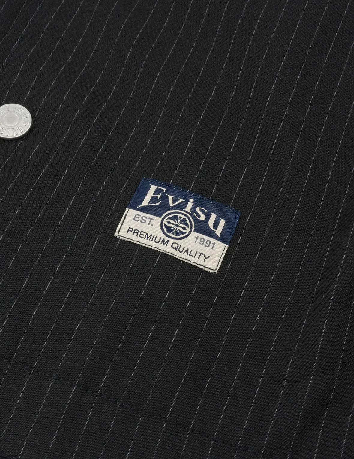 Logo and Slogan Embroidery Regular Fit Striped Suit Ccoach Jacket