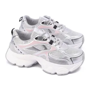 Lunar Glide Mesh Sneakers-Silver