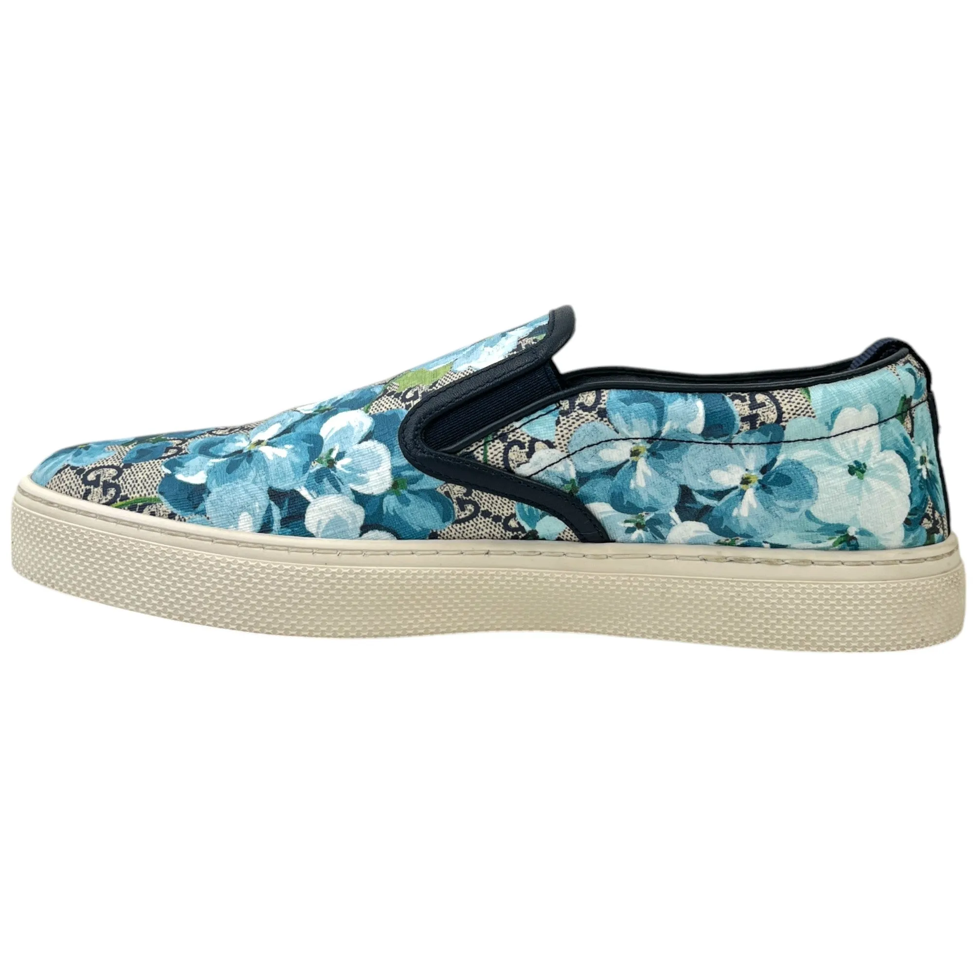 Men's Gg Supreme Blossom Slip-On Low Trainers Beige Size EU 41.5 / UK 7.5