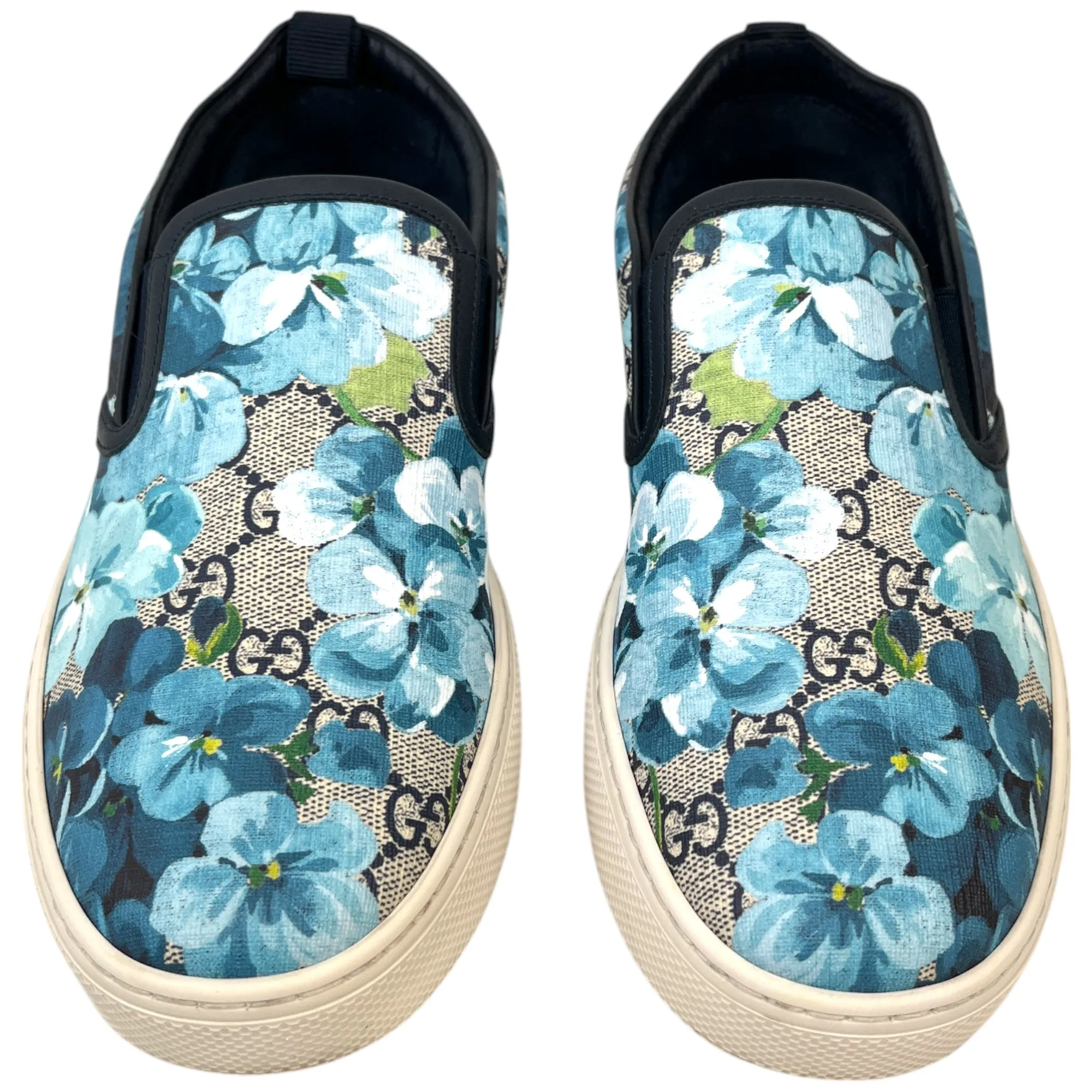 Men's Gg Supreme Blossom Slip-On Low Trainers Beige Size EU 41.5 / UK 7.5