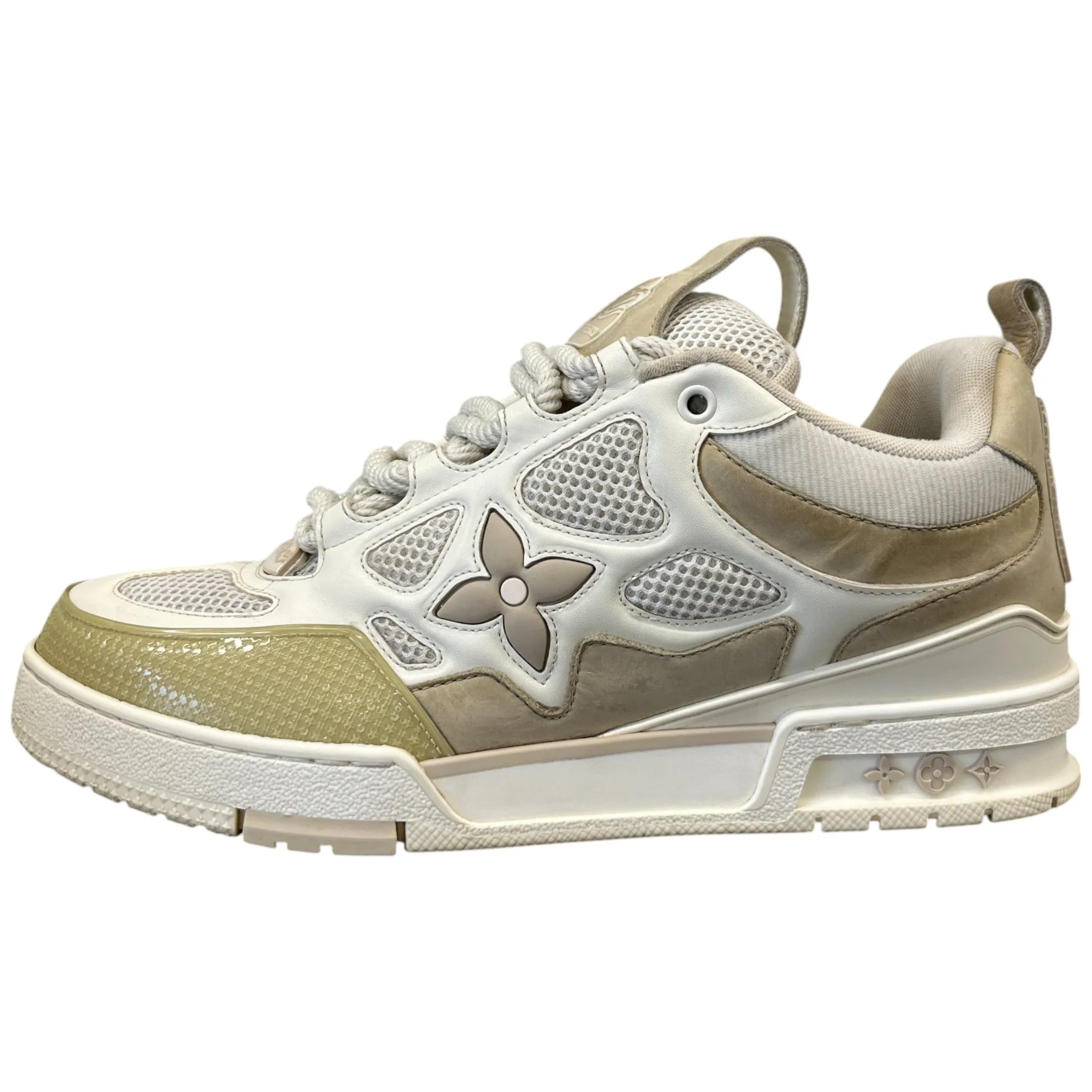 Men's Lv Skate Low Trainers Beige Size EU 42 / UK 8