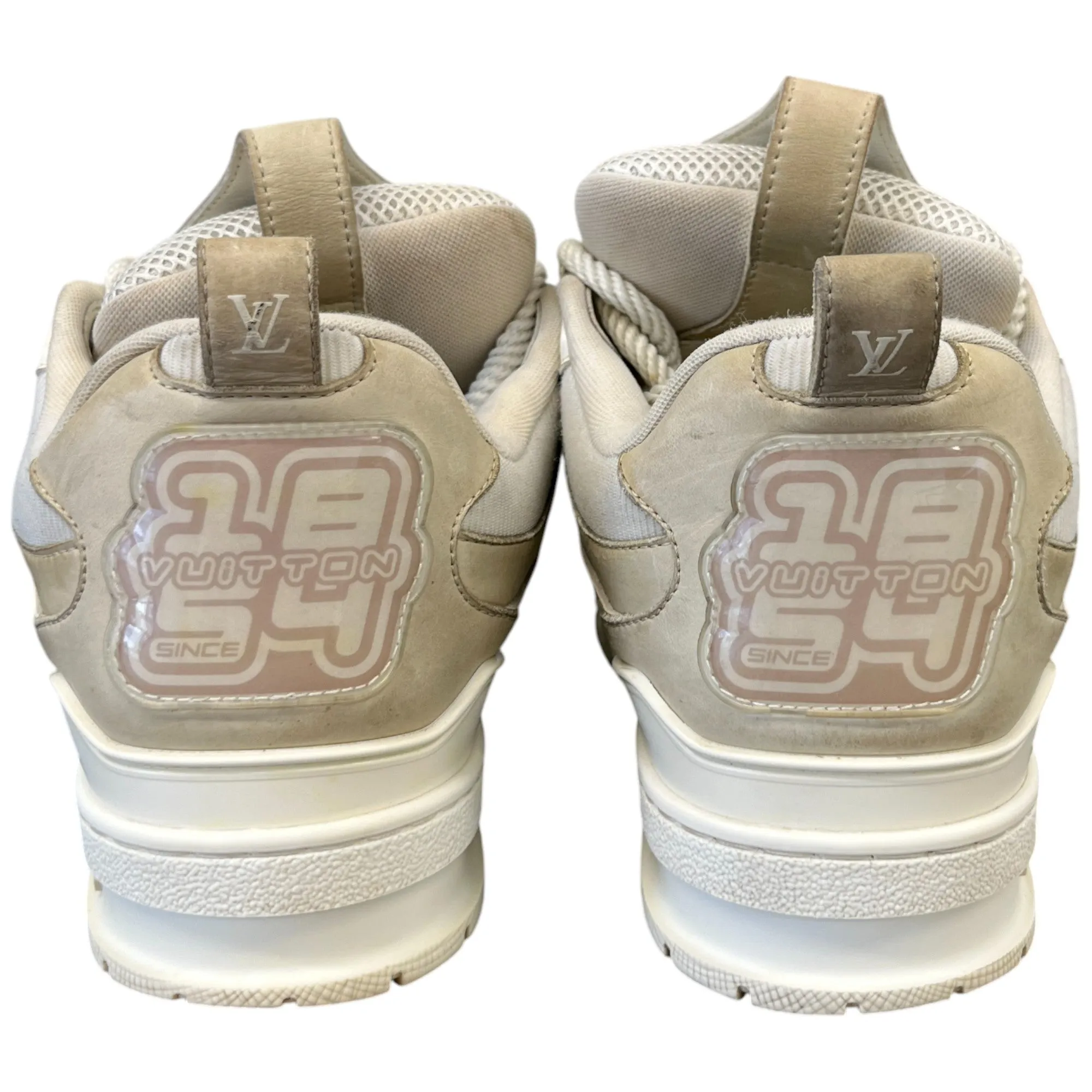 Men's Lv Skate Low Trainers Beige Size EU 42 / UK 8