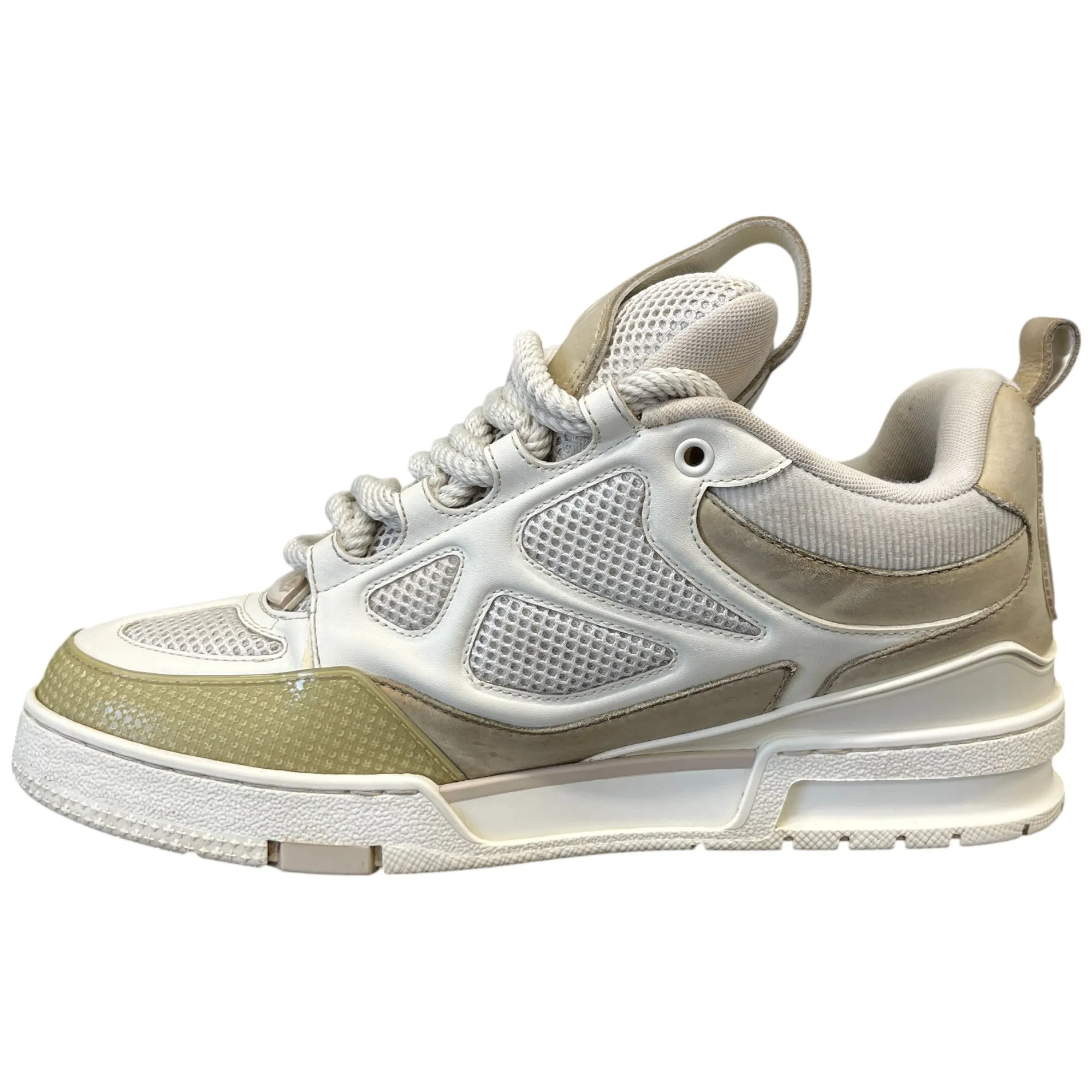 Men's Lv Skate Low Trainers Beige Size EU 42 / UK 8