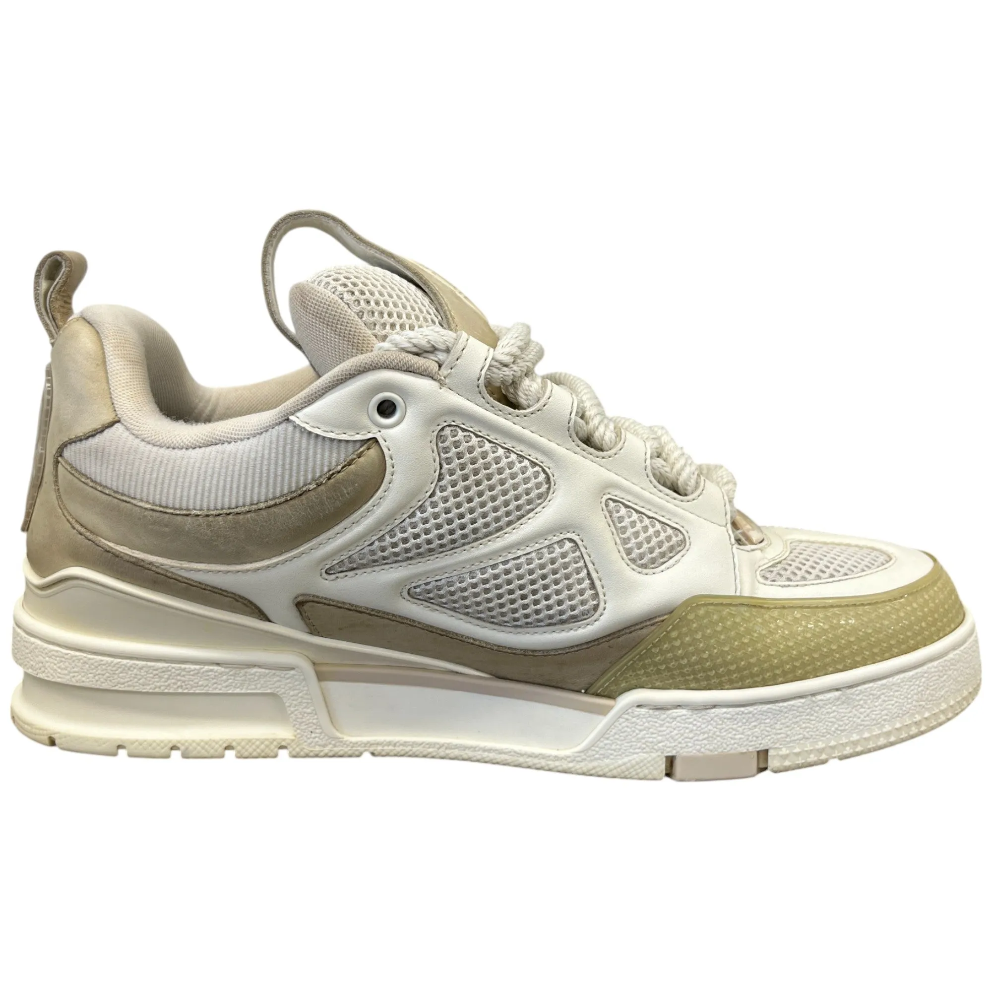Men's Lv Skate Low Trainers Beige Size EU 42 / UK 8