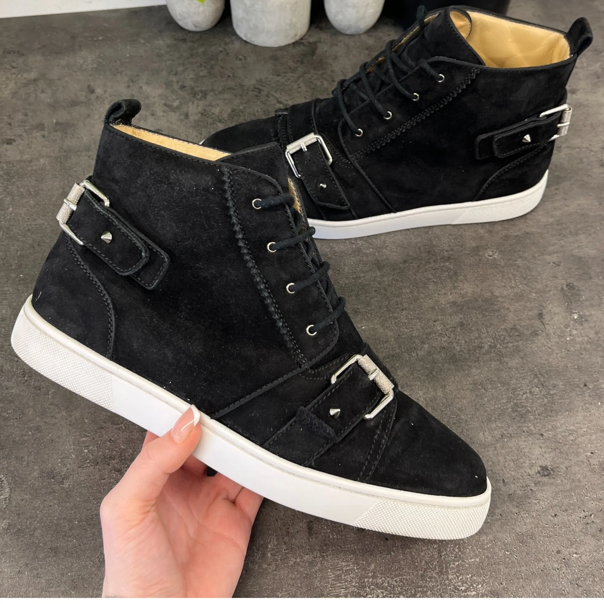 Men's Nono Strap High Trainers Black Size EU 41 / UK 7