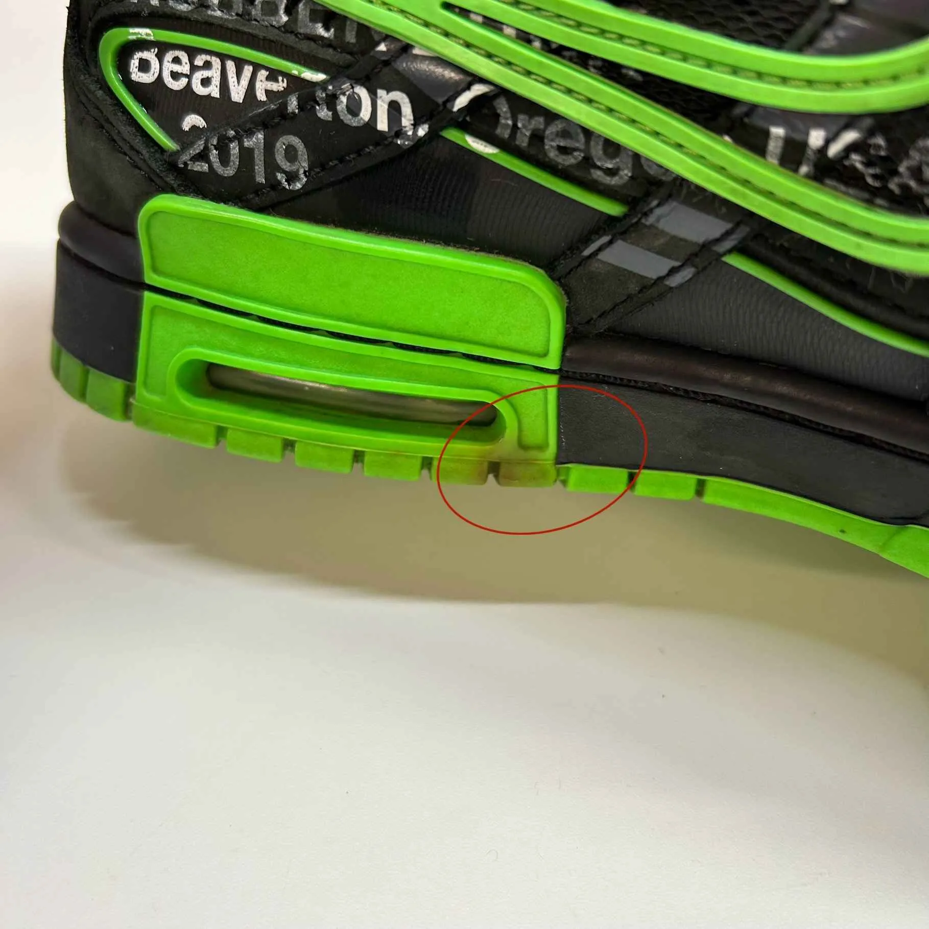 Men's Off-White X Air Rubber Dunk Low Trainers Black Size EU 42.5 / UK 8.5