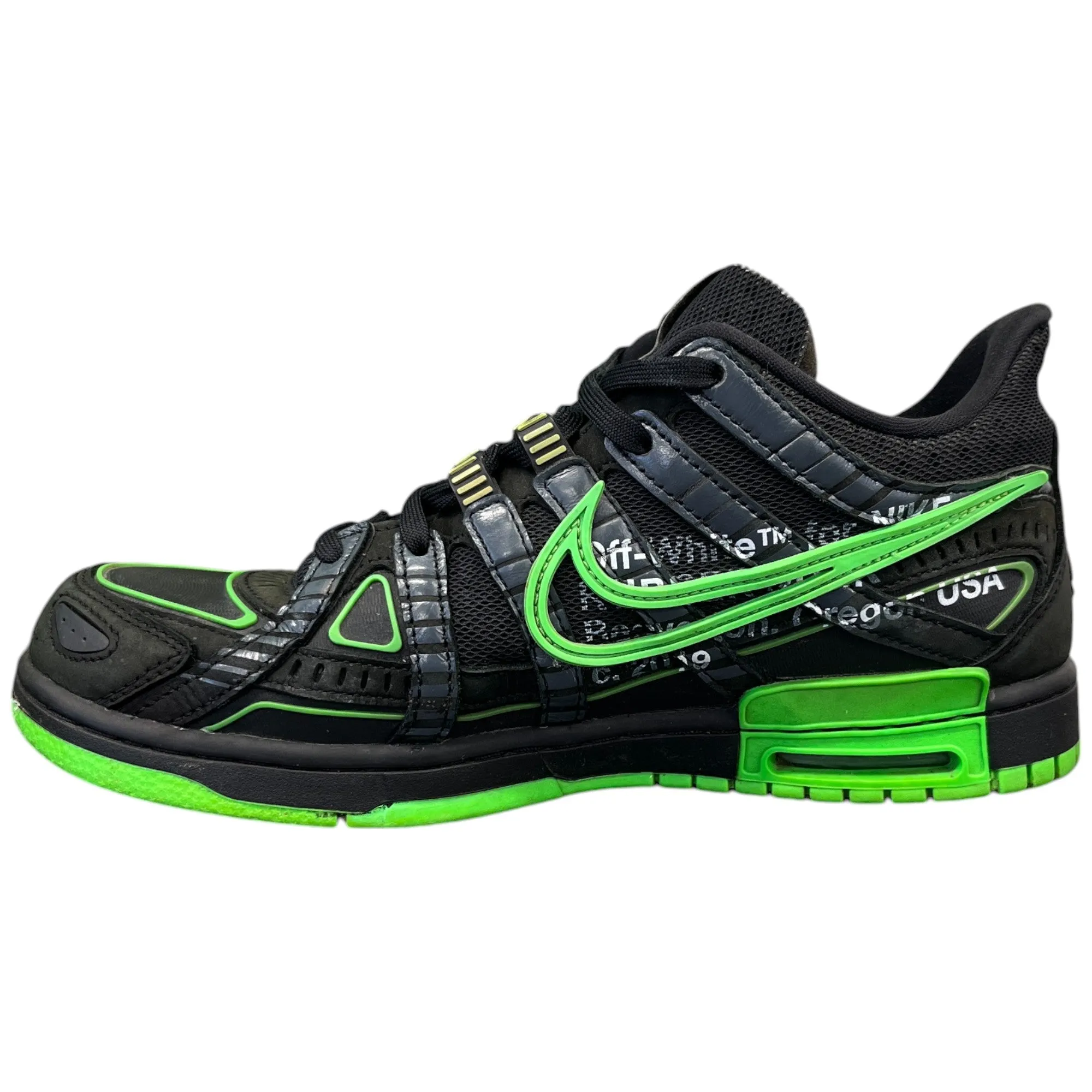 Men's Off-White X Air Rubber Dunk Low Trainers Black Size EU 42.5 / UK 8.5