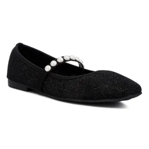 Pearl Embellished Ballerina Flats