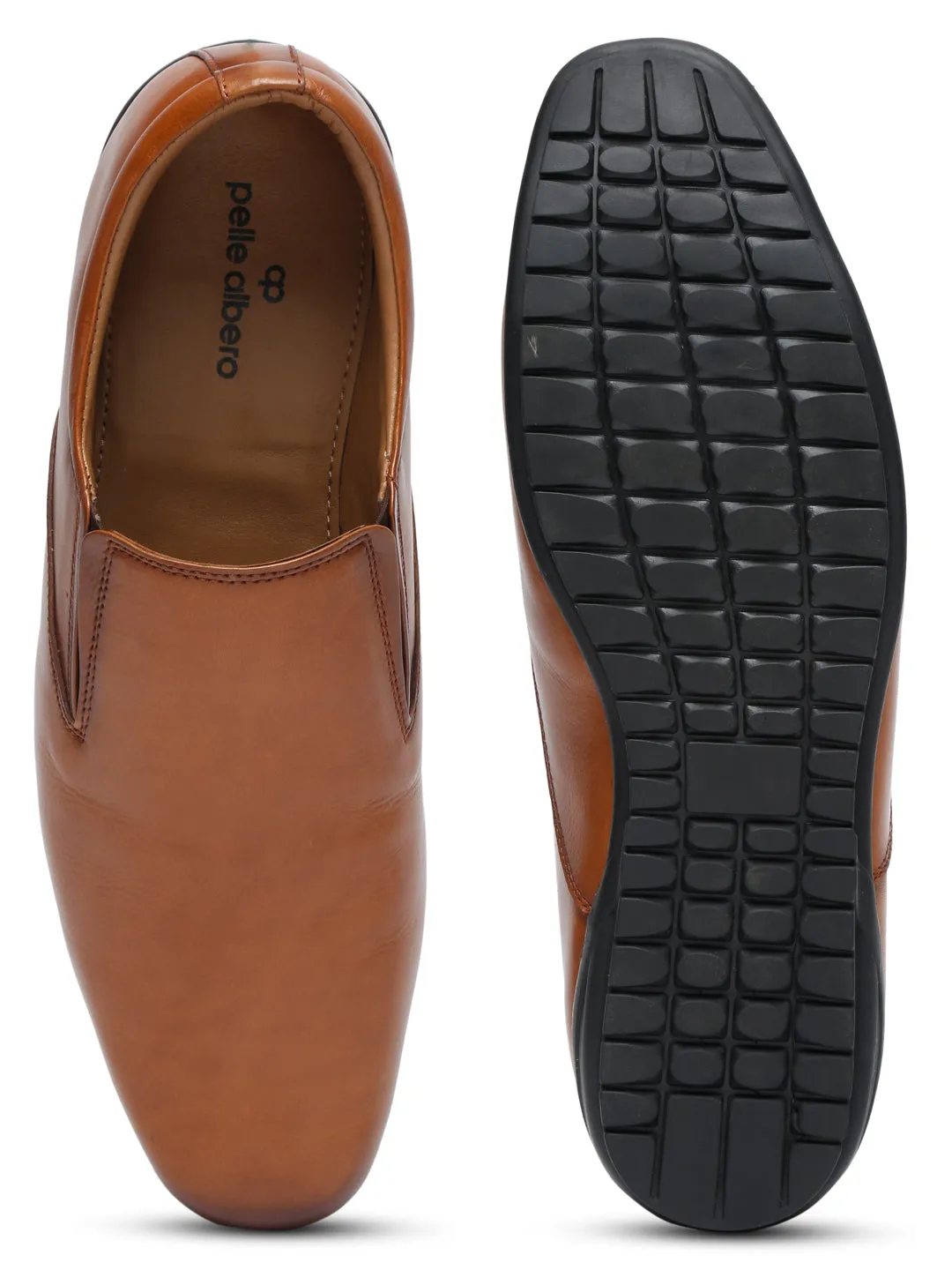 Pelle Albero Tan Moccasins for Men